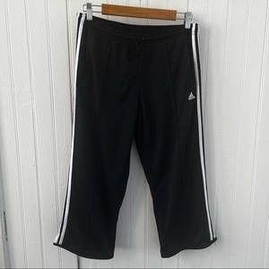 Adidas Three Stripe Capri Track Pants - Size Medium